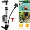 Mini Bike Pump Portable Bicycle Tire Inflator Ball Air Pump W/ Mount Frame For Mountain Road Bike