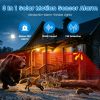 2Pack 3-In-1 Ultrasonic Solar Animal Repeller Motion Activated Animal Repellent With Ultrasonic Sound Alarm Strobe Light 4 Modes Ip55 Waterproof For D