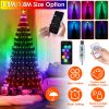 4.9Ft 166Pcs Led Lights Collapsible Christmas Tree Light With Remote App Control Ip65 Waterproof Customized Multi-Color Mode Timer Setting Work With A