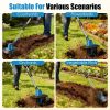 800W 21V Cordless Tiller Cultivator 3.0Ah Battery Powered Tiller With 8.66" Width 6.69" Depth Manganese Steel Tines For Soil Cultivation Weeding Garde