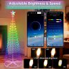 Led Smart Christmas Cone Tree Outdoor Lighted Christmas Tree Light With App Control Remote Control Ip44 Waterproof Timer 210 Modes For Indoor Outside
