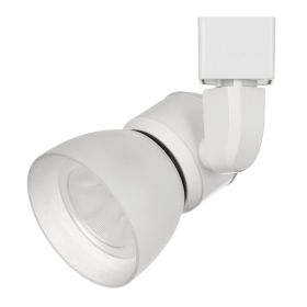 10W Integrated LED Track Fixture with Polycarbonate Head, White