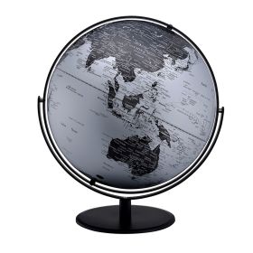 Globe Accent Decor with Inbuilt LED, Black and Gray