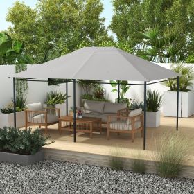 10' x 13' Gazebo Canopy Replacement Roof for 84C-116, Light Gray