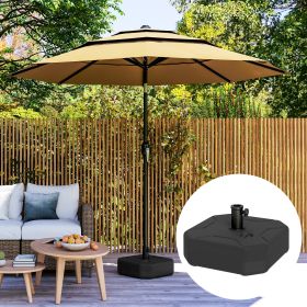 Square Patio Umbrella Base Holder, Heavy Duty Outdoor Umbrella Stand Base, Black