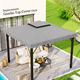 Model 84C-051 or 84C-269 10' x 10' Gazebo Replacement Canopy, Light Gray