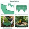 6Pcs 10In Planting Grow Rings Adjustable For Outdoor Plants Interlocking Pp Plant Protection Rings With Hand Shovel Deep Watering Plant Guards For Veg
