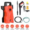 Electric High Pressure Washer 1740Psi Max 2.6Gpm Powerful Car Washer Pressure Cleaner With Adjustable Spray Nozzle Soap Dispenser Ipx5 Waterproof For
