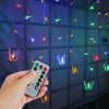 Butterfly Curtain String Lights Usb Powered Colorful Led Fairy Lamps W/8 Modes 96 Led Remote Control 11.5Ft For Bedroom Weddings Christmas Party Decor