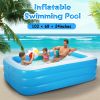 Inflatable Swimming Pools Family Swim Play Center Pool Blow Up Kiddie Pool For Family Inflatable Lounge Pool For Kids Baby Adult Inflatable Water Ball