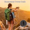 5 In 1 Portable Waist Clip Fan With 5 Speeds Flashlight 10000Mah Battery Operated Personal Wearable Turbo Belt Fan Hands-Free Neck Fan For Camping Tra