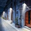 Solar Street Path Light Outdoor 120Leds Radar Sensor Remote Control Wireless Lamps Ip65 Waterproof Lighting For Garage Front Door Garden Pathway