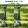 Solar Powered Motion Sensor Animal Repellent Sprinkler With Flashing Light Outdoor Animal Deterrent For Cats Dogs Squirrels Birds Raccons Deer And Mor