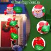 8Ft Climbing Inflatable Santa Claus With Light Hanging Blow Up Christmas Inflatable Indoor Outdoor Christmas Decorations 3 Santa Claus 3 Merry Christm
