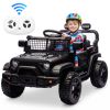 24V Kids Ride On Car With 2.4G Parent Remote Control, 4Wd Electric Ride On Truck With Dual 80W Motors, Four-Wheel Suspension, Led Headlights, Wireless