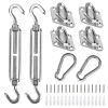 Sun Shade Sail Hardware Kit Stainless Steel Canopy Installation Kit Fixing Accessory For Rectangular Square Shade Sail Installation