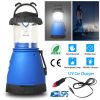 Camping Light Hand Crank Hiking Emergency Spotlight Lantern Lamps W/ Car Charger
