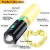 4 In 1 Rechargeable Camping String Light Ip44 Waterproof Camping Lantern With 33Ft String Light 7 Light Modes Emergency Power Bank Carry Bag For Indoo