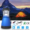 Camping Light Hand Crank Hiking Emergency Spotlight Lantern Lamps W/ Car Charger