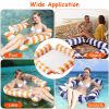 3 Pack Inflatable Pool Floats For Adult 1 Drink & Snack Float 2 Water Hammocks With High Buoyancy Pillows Cooling Mesh