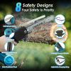 2-In-1 Cordless Pole Saw And Mini Chainsaw With Extension Pole 21V Battery 8” Electric Brushless Pole Chainsaw With Auto Oiler Safety Switch 6.4Lbs Li