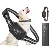 2-In-1 Dog Shock And Bark Collar Dog Training Collar With Remote 3 Collars Rechargeable Ip68 Waterproof With 3 Channels For Medium And Small Dogs