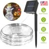 Solar Powered String Lights Outdoor 39.37Ft 100 Led 8 Modes Solar Fairy Rope Lamp Ip65 Waterproof Decorative Lights For Home Garden Parties