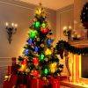 3Pcs Halloween Light Decorations Total 50 Leds 24Ft Halloween String Lights Colorful 3D Skeleton Ghost String Lights Gauze Skull String Lights Spooky