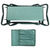 Foldable Garden Kneeler Seat W/ Kneeling Soft Cushion Pad Tools Pouch Portable Gardener Kneeling Bench Stool