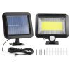 Solar Powered Wall Lights Outdoor 100 Led Beads Motion Sensor Lamp Ip65 Waterproof Dusk To Dawn Sensor Light For Front Door Deck