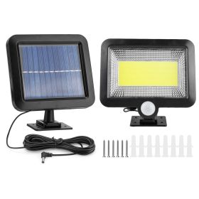 Solar Powered Wall Lights Outdoor 100 Led Beads Motion Sensor Lamp Ip65 Waterproof Dusk To Dawn Sensor Light For Front Door Deck