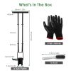 5 In 1 Bulb Planter Tool Long Handle Gardening Bulb Transplanter With Gloves Brush Serrated Base Dual Pedal Digging Holes To Plant Tulips Iris Daffodi