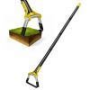 60.63In Adjustable Garden Hoe Handheld Stirrup Hula Hoe Scuffle Loop Hoe Gardening Weeder Cultivator Weeding Rake For Weeding/Loosening Soil