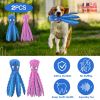 2Pcs Squeaky Dog Toys No Stuffing Crinkle Plush Octopus Dog Teething Toy Interactive Dog Toy Dog Training Toy For Puppy Small Medium Large Dog