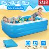 Inflatable Swimming Pools Family Swim Play Center Pool Blow Up Kiddie Pool For Family Inflatable Lounge Pool For Kids Baby Adult Inflatable Water Ball