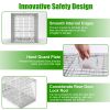 Humane Cat Trap Cage With Waterproof Cover Gloves Catch Release Live Animal Rodent Cage Collapsible Galvanized Wire For Raccoons Beavers Groundhogs Fo