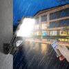 Solar Wall Light Outdoor 72 Led Beads Pir Motion Sensor Remote Control Wireless Lamps Ip45 Waterproof Lighting For Garage Front Door Garden Pathway