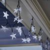 2Pcs Solar Powered String Lights 39.3Ft 100Led Beads Fairy Star Lights Ip65 Waterproof Decorative Garden Party Christmas Tree Stake Lamps W/ 8 Lightin