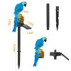 Solar Powered Parrot Garden Light Ip65 Waterproof Led Parrot Landscape Lamp Decorative Lawn Lights For Yard Driveway Walkway Patio