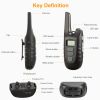 Dog Training Collar Ip67 Waterproof Rechargeable Dog Shock Collar W/ 1640Ft Remote Range Beep Vibration Shock 3 Training Modes