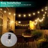 25Ft Decorative Globe String Lights Outdoor Indoor 25Pcs Bulb Light Strings Fairy String Lamps For Garden Lawn Patio Cafe Party