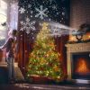 Christmas Snowflake Projector Light Dual-Head Led Stake Light Ip44 Waterproof Xmas Decoration For Holiday Indoor Outdoor Use Garden Patio Wall Decor