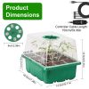 5Packs Seed Starter Tray With Grow Light Humidity Dome Germination Kit With 5-Level Brightness 4 Timers For Indoor Greenhouse