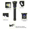 Led Tactical Flashlights 30000Lm Usb Rechargeable Flashlight Water-Resistant Zoomable Led Torch W/ 3 Modes Sos 3200Mah Battery Handheld Flashlights Fo