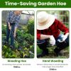 60.63In Adjustable Garden Hoe Handheld Stirrup Hula Hoe Scuffle Loop Hoe Gardening Weeder Cultivator Weeding Rake For Weeding/Loosening Soil