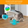 Windmill Cat Toy Turntable Interactive Teasing Pet Toy Wall Mount Turning Tickle Scratch Hair Brush Cat Toy With Catnip Light Ball