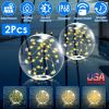 2Pcs Floating Pool Lights 14In Solar Powered Pool Balls Ip68 Waterproof Inflatable Pool Decoration Lights With Remote Control 3 Light Modes Timer Adju