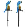 Solar Powered Parrot Garden Light Ip65 Waterproof Led Parrot Landscape Lamp Decorative Lawn Lights For Yard Driveway Walkway Patio