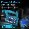 Cordless Leaf Blower 93Mph 431Cfm Battery Powered Leaf Blower    With 6 Variable Speeds 2 Rechargeable Batteries For Yard Patio Driveway