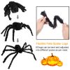 Halloween Decorations Spider Outdoor 49Inch Halloween Spider With 126 Inch Tarantula Mega Spider Web Hairy Poseable Scary Spider Outdoor Yard Creepy D